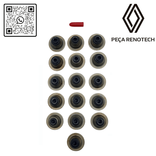 RN 103938-16 7700103938 RETENTOR DE VALVULA -x16- MOT. K4M 1.6F4R 2.0 SABO - 1